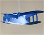 lampe suspension chambre d'enfant garçon avion bleu