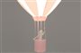 Lampe plafonnier lustre suspension pour enfant fille MONTGOLFIERE ROSE