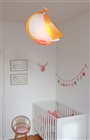 lampe plafonnier suspension chambre enfant Bateau orange