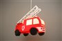 lamp shade fire truck red color for kids decoration
