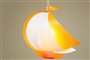 lampe plafonnier suspension enfant Bateau orange