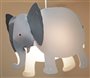 lampe plafonnier suspension chambre d'enfant bébé Éléphant Gris