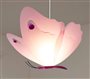 Zoom Lampe plafonnier suspension enfant fille PAPILLON rose et lilas
