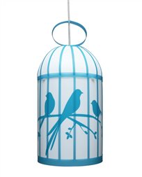 BIRD CAGE Ceiling Light TURQUOISE