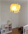 lampe plafonnier suspension chambre enfant bébé Éléphant couleur Jaune Or