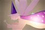ceiling light pink and violet fairy 