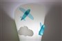 Kid's bedroom Wall lamp TURQUOISE BLUE LITTLE PLANES  Lamp 