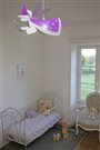 Lampe plafonnier suspension chambre d'enfant bébé fille FEE BLANCHE et VIOLET