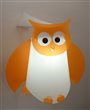 Kid's bedroom wall lamp ORANGE OWL Light