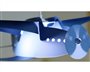 lampe plafonnier suspension lustre pour enfant avion bleu