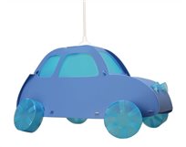 Children's pendant lamp BLUE AND TURQUOISE CAR