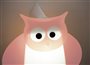Lamp wall lamp for kids PINK OWL