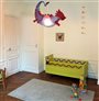 lampe plafonnier suspension chambre d'enfant Dragon Bleu et Rouge