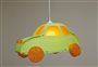 Lamp ceiling light for kids APPLE GREEN AND ORANGE CAR