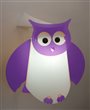 Kid's bedroom wall lamp PURPLE OWL Light