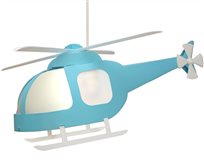 HELICOPTER Ceiling Light TURQUOISE
