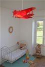lampe plafonnier suspension chambre enfant garçon avion rouge