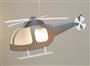 Small screw lamp ceiling light for kids GREY HELICOPTER 