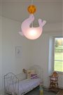 Lampe plafonnier suspension chambre enfant OTARIE ROSE ballon orange