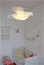 lampe plafonnier suspension pour enfant Colombe Blanche