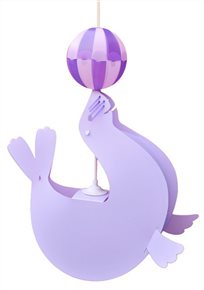 Lampe suspension enfant OTARIE LILAS ballon violet