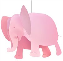 Lampe suspension enfant ELEPHANT ROSE