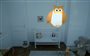 Luminaire suspension decoration chambre enfant Hibou Orange
