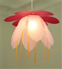 lampe plafonnier suspension pour enfant fille Fleur rose et fushia