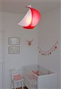 lampe plafonnier suspension chambre enfant fille Bateau Rose Framboise