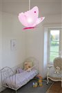 Luminaire suspension decoration chambre enfant PAPILLON ROSE