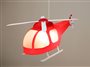 Kid's ceiling pendant RED HELICOPTER lamp  