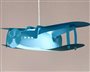 Lamp ceiling light for boys TURQUOISE BLUE AIRPLANE