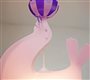 Lampe plafonnier suspension enfant OTARIE ROSE ballon violet