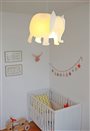 lampe suspension plafonnier chambre enfant bébé Éléphant couleur ivoire