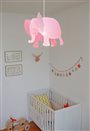 lampe suspension chambre enfant bébé Éléphant rose