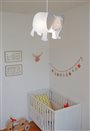 Luminaire suspension decoration chambre enfant bébé ELEPHANT BLANC 