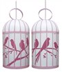 Lamp ceiling light for kids PINK BIRD CAGE