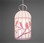 Lamp ceiling light for girl's bedroom PINK BIRD CAGE