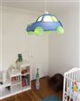 Kid's bedroom ceiling light BLUE AND TURQUOISE CAR Lamp