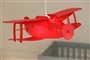 lampe plafonnier suspension pour enfant avion rouge