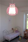 Lampe plafonnier suspension chambre d'enfant bébé fille HIBOU ROSE