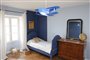 lampe suspension chambre enfant garçon avion bleu