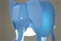 lampe suspension chambre enfant Éléphant bleu