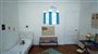 Kid's room decoration lamp ceiling light WHITE AND TURQUOISE BLUE CASTLE