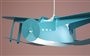 Lamp TURQUOISE BLUE AIRPLANE ceiling light