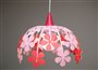 Kid's bedroom ceiling light PINK AND RASPBERRY FLOWER BUNCH Lamp