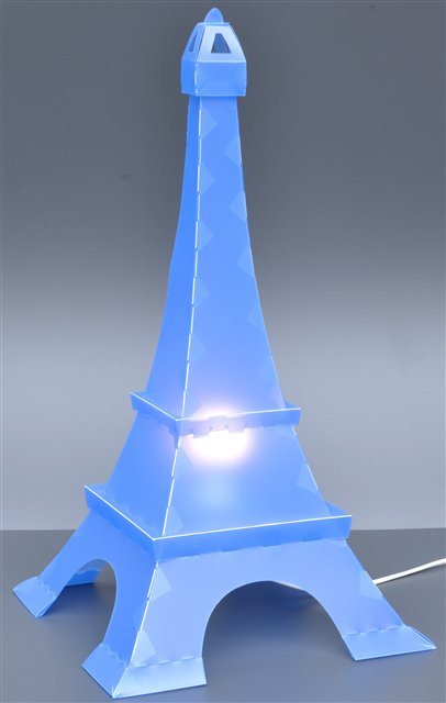 EIFFEL TOWER deco lamp BLUE