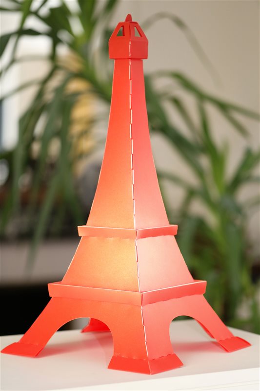 Lampe à poser Tour Eiffel rouge