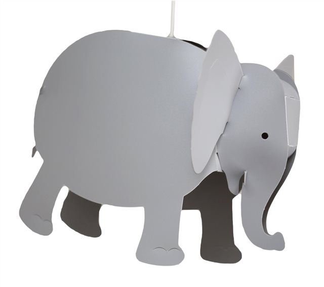 Lampe lustre suspension enfant ELEPHANT gris