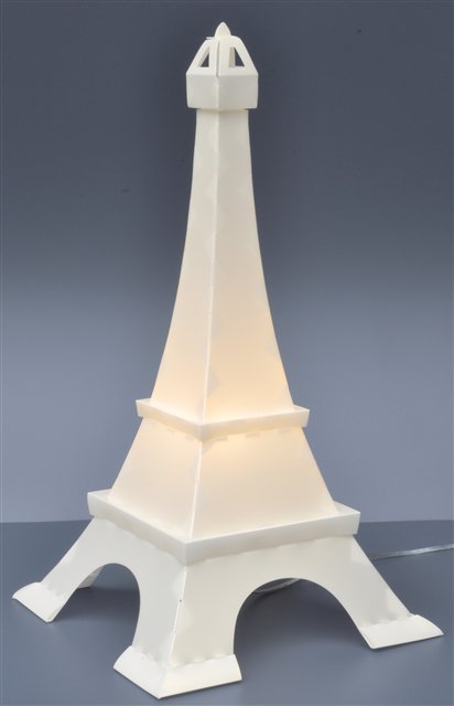 Lampe à poser Tour Eiffel blanc nacré